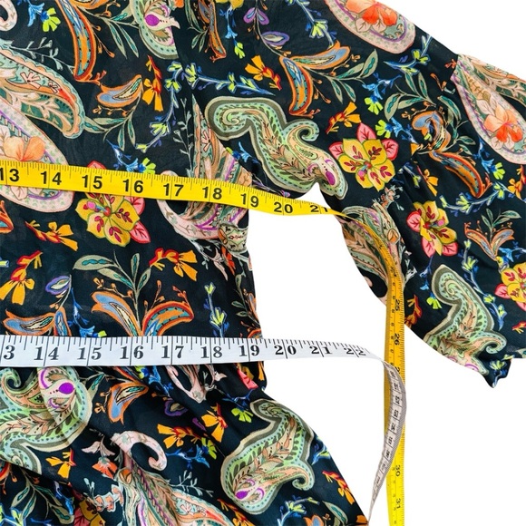 Johnny Was bryce Paisley Print midi  Dress NEW - Picture 12 of 13